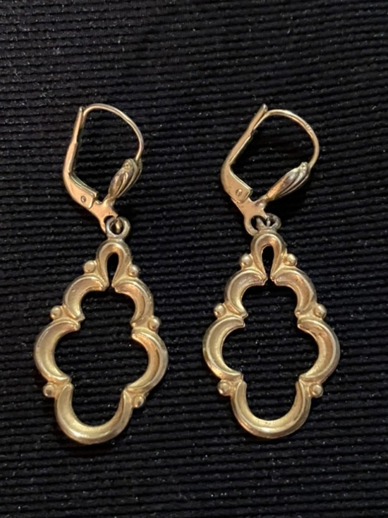 Jewelry - Vintage Classic Gold Clover Drop Earrings